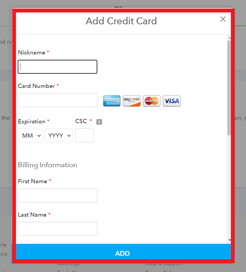 Add Card Details