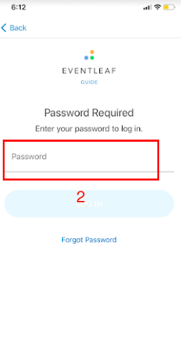 Login password